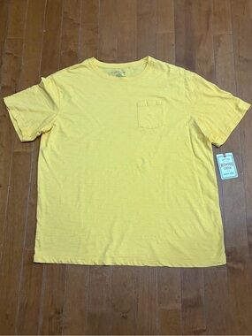 Redwood Creek Men’s X-Large Yellow Pocket T-Shirt